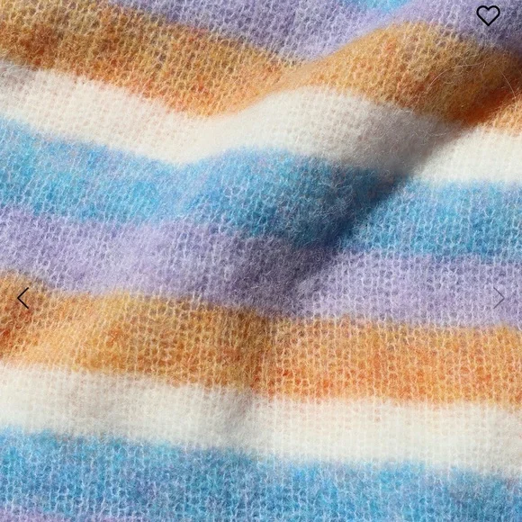 L Space - Cozy Clouds Sweater - Beautiful Skies Stripe Size S NWT - Picture 8 of 8